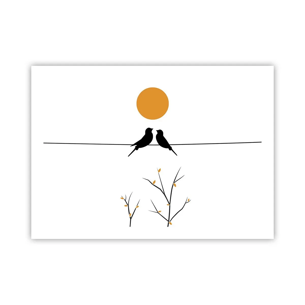 Poster - Seară cu privighetori - 70x50 cm