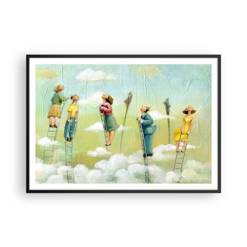 Poster în ramă neagră - Urmează-ți visul - 100x70 cm