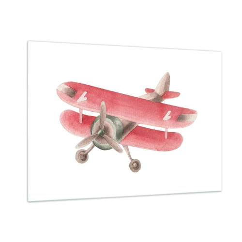 Tablou pe sticlă - Gata pentru zboruri la mare înălțime - 100x70 cm