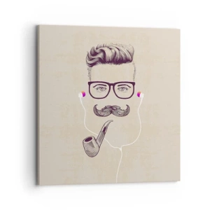 Tablou pe pânză - Un bărbat adevărat? - 70x70 cm