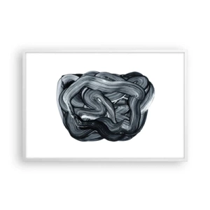 Poster în ramă albă - Nu este atât de simplu - 91x61 cm
