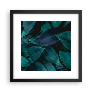 Poster în ramă neagră - Verdeața în sine - 30x30 cm