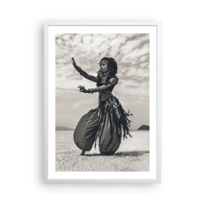 Poster în ramă albă - Dansul insulelor sudice - 50x70 cm
