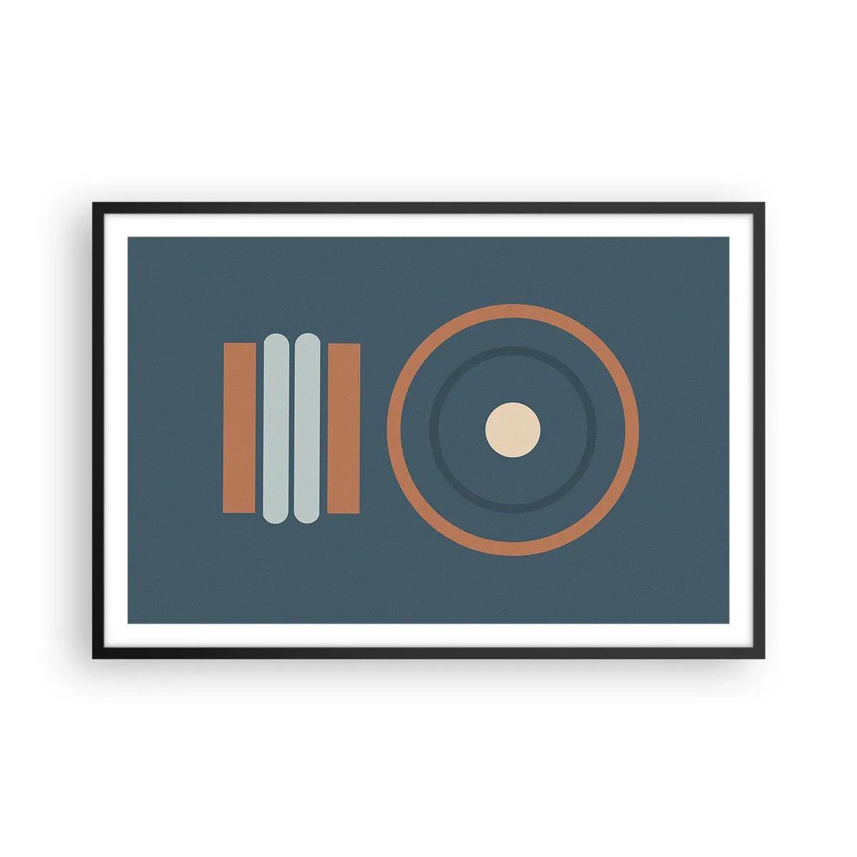 Poster în ramă neagră - Esența problemei - 91x61 cm