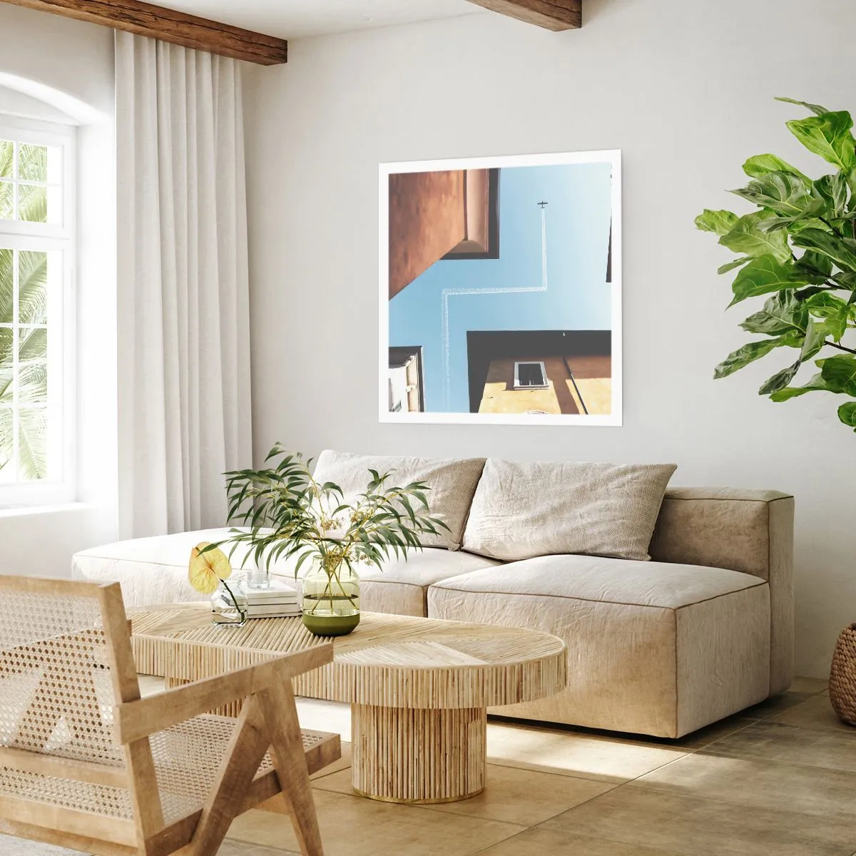 Poster - Deasupra labirintului urban - 60x60 cm