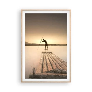 Poster în ramă de stejar deschis - Înainte de odihnă - 61x91 cm