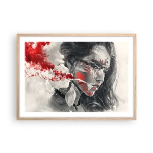 Poster în ramă de stejar deschis - În aburul absurdului - 70x50 cm