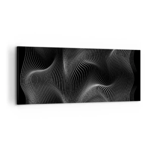 Tablou pe pânză - Dansul luminii în spațiu - 100x40 cm