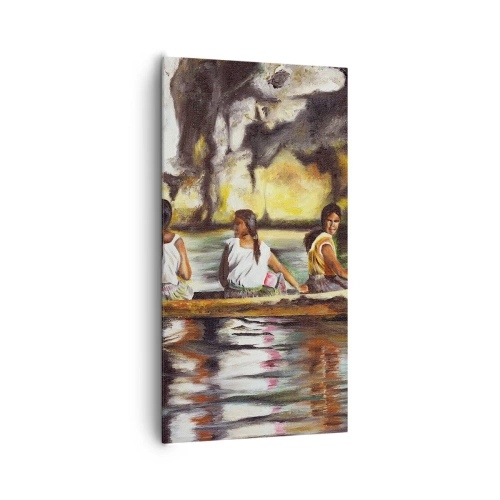 Tablou pe pânză - Într-un paradis polinezian - 65x120 cm