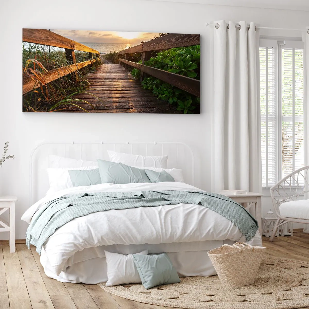 Tablou pe pânză - Și direct la țărm - 100x40 cm
