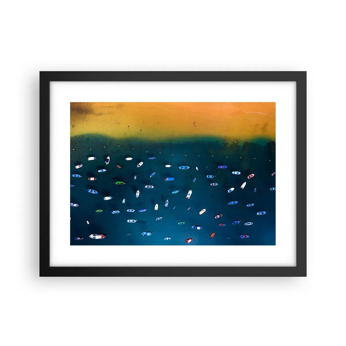 Poster în ramă neagră - Joc de vacanță - 40x30 cm