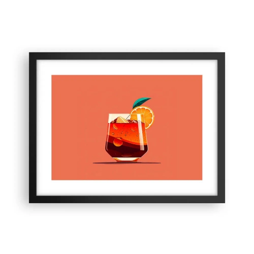 Poster în ramă neagră - Răcoare de vară - 40x30 cm