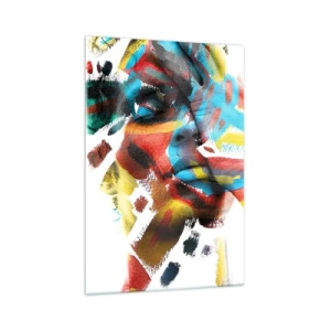 Tablou pe sticlă - Personalitate colorată - 70x100 cm