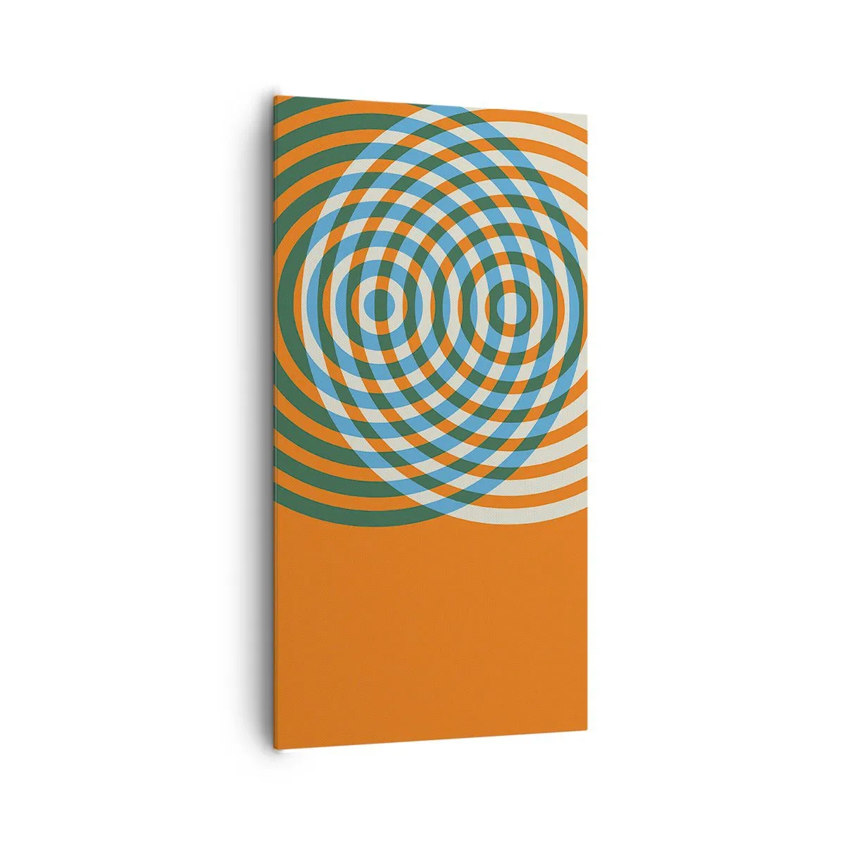 Tablou pe pânză - Variație circulară abstractă - 65x120 cm