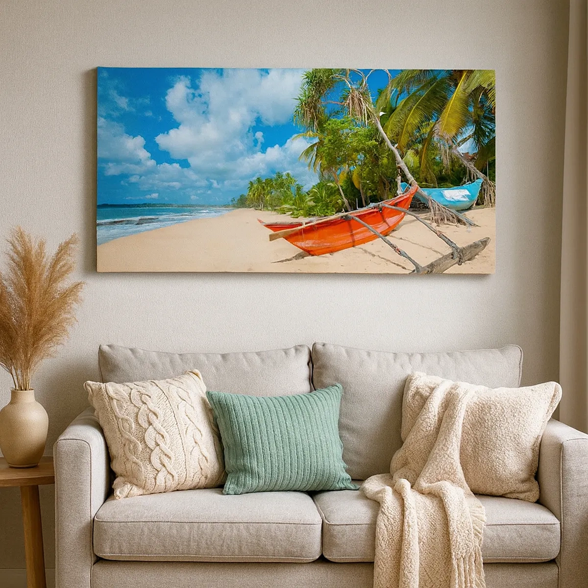 Tablou pe pânză - Farmecul tropicelor - 30x30 cm