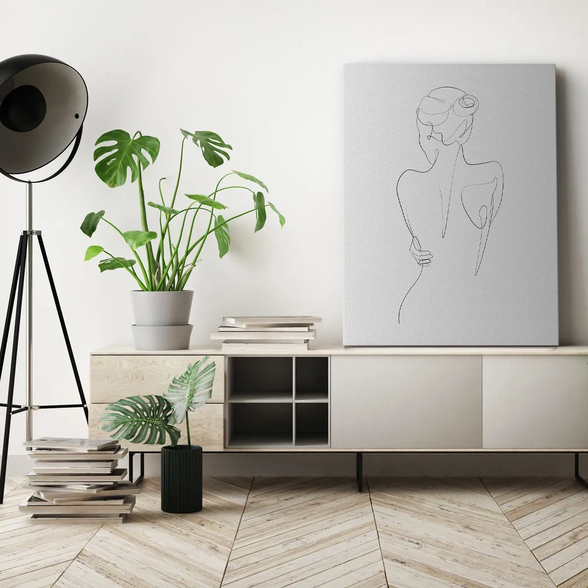 Tablou pe pânză - Muzica corpului - 45x80 cm