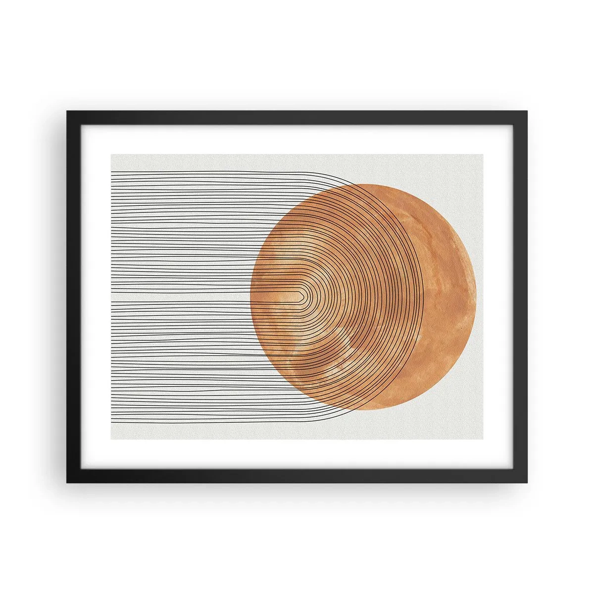 Poster în ramă neagră - Compoziția solară - 50x40 cm