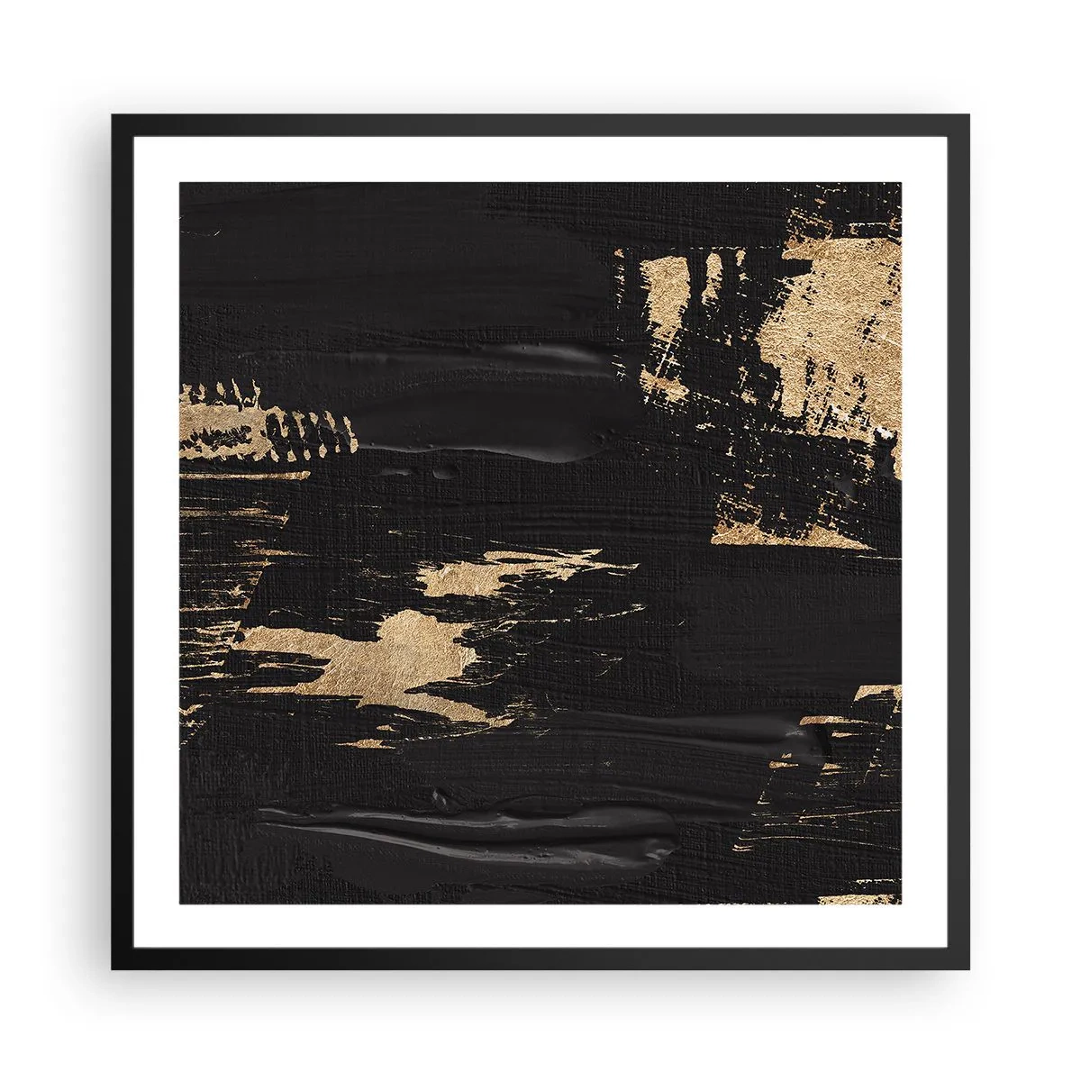 Poster în ramă neagră - O urmă de atingere - 60x60 cm