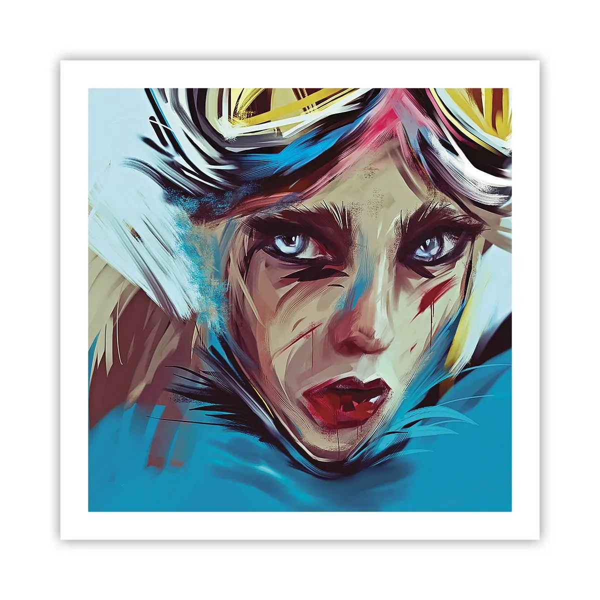 Poster - Războinica de drum - 60x60 cm