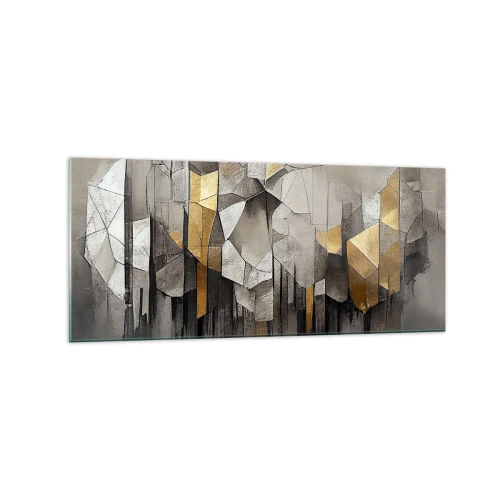 Tablou pe sticlă - Compoziție de gheață și lumină - 120x50 cm