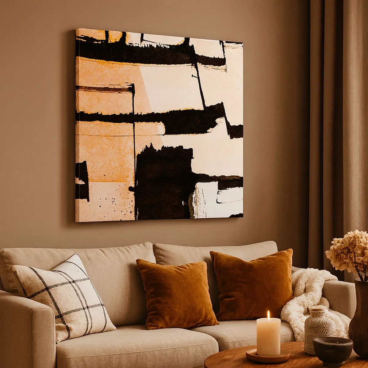 Tablou pe pânză - Cu toate acestea, ordinea - 30x30 cm