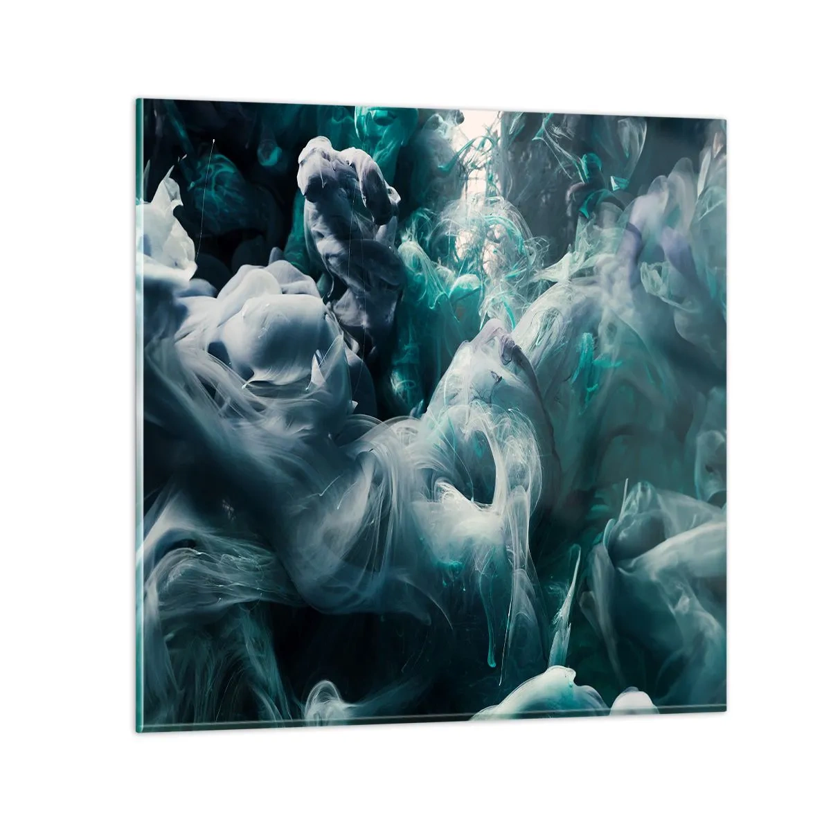 Tablou pe sticlă - Mișcarea culorilor - 60x60 cm