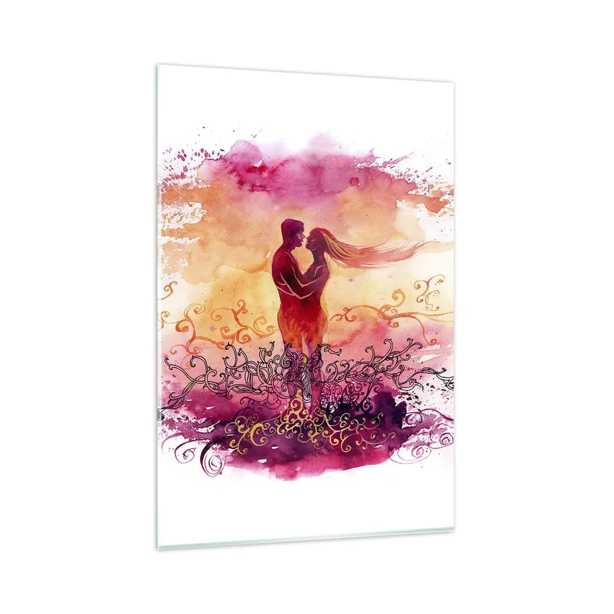 Tablou pe sticlă - De o singură inimă! Am nevoie de atât de puțin.. - 80x120 cm