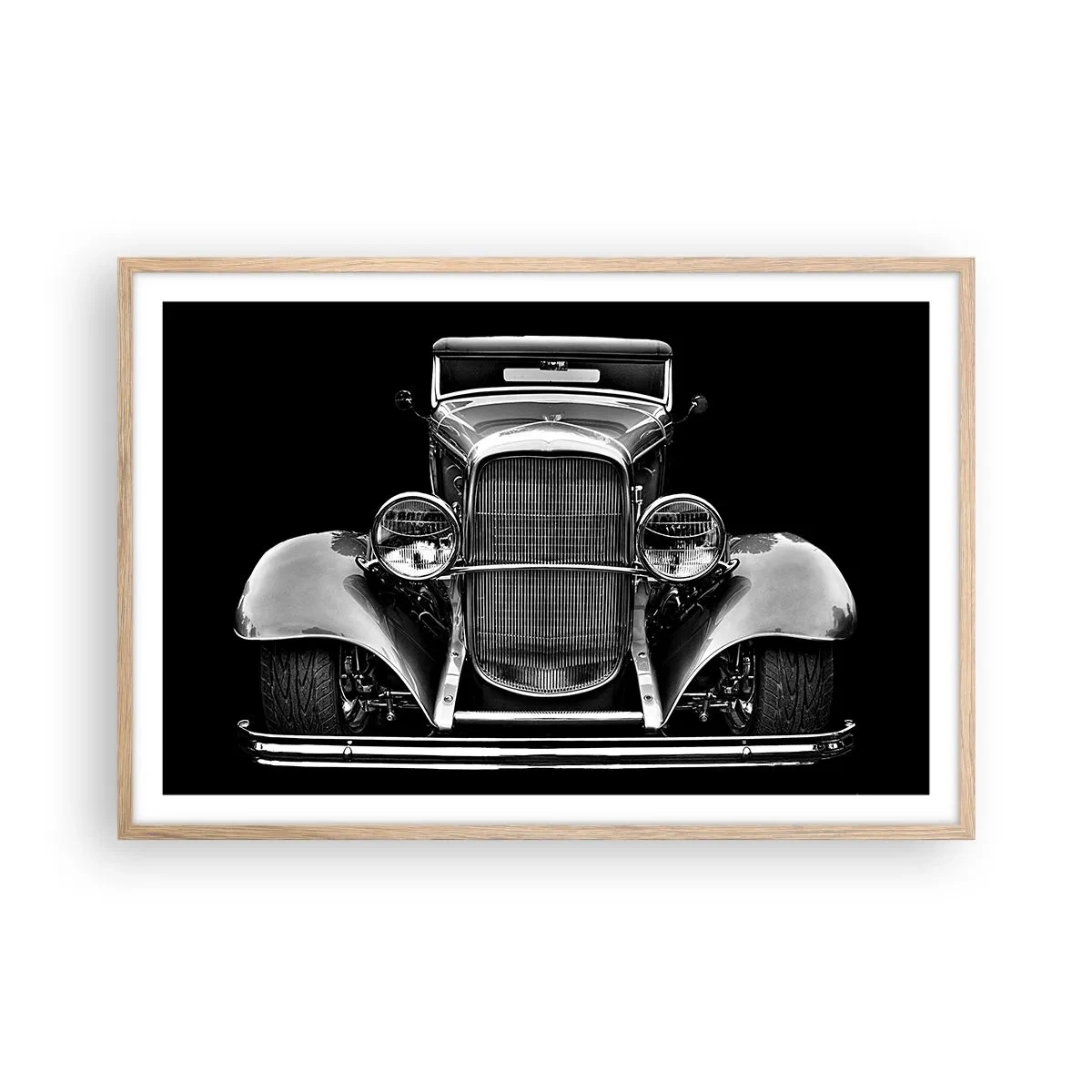 Poster în ramă de stejar deschis - Un adevărat gentleman - 91x61 cm