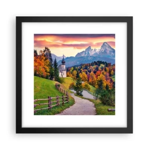 Poster în ramă neagră - Un peisaj ca o pictură - 30x30 cm