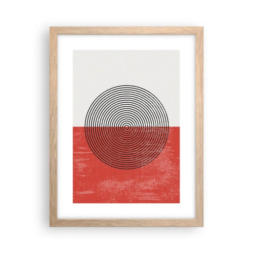 Poster în ramă de stejar deschis - Direct la subiect - 30x40 cm