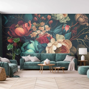 Tapet Standard Eco - Farmecul secolului al XIX-lea - Flori, Shabby Chic, Clasic - 500x350 cm
