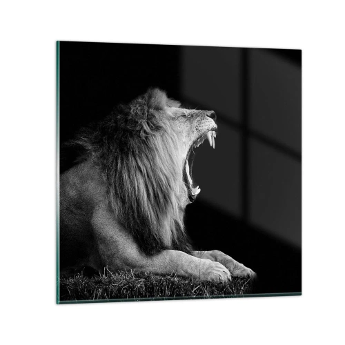 Tablou pe sticlă - Fără nici o ezitare - 30x30 cm