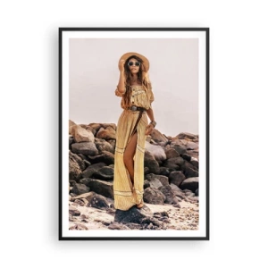 Poster în ramă neagră - Magia pietrelor - 70x100 cm