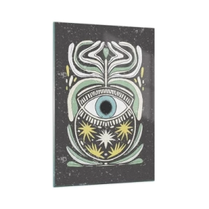 Tablou pe sticlă - Ritualuri tribale - 70x100 cm