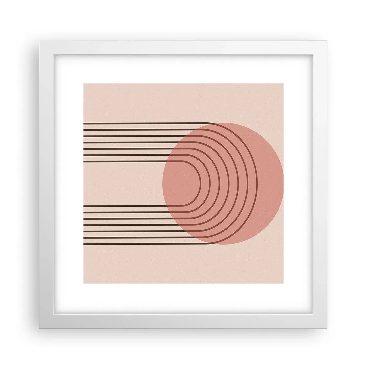 Poster în ramă albă - Atracție irezistibilă - 30x30 cm