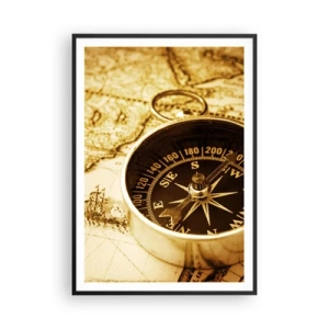 Poster în ramă neagră - Est sau vest? - 70x100 cm