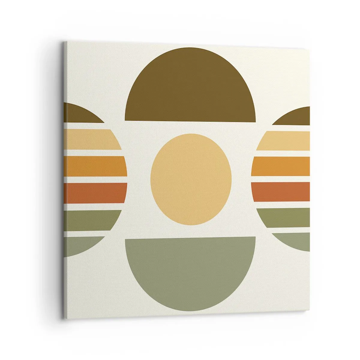 Tablou pe pânză - În culorile pământului - 50x50 cm