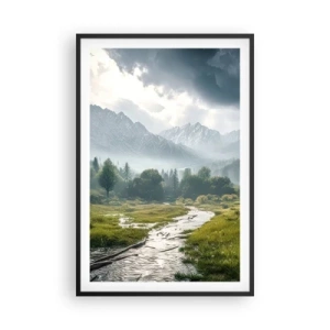 Poster în ramă neagră - Până acolo și înapoi - 61x91 cm