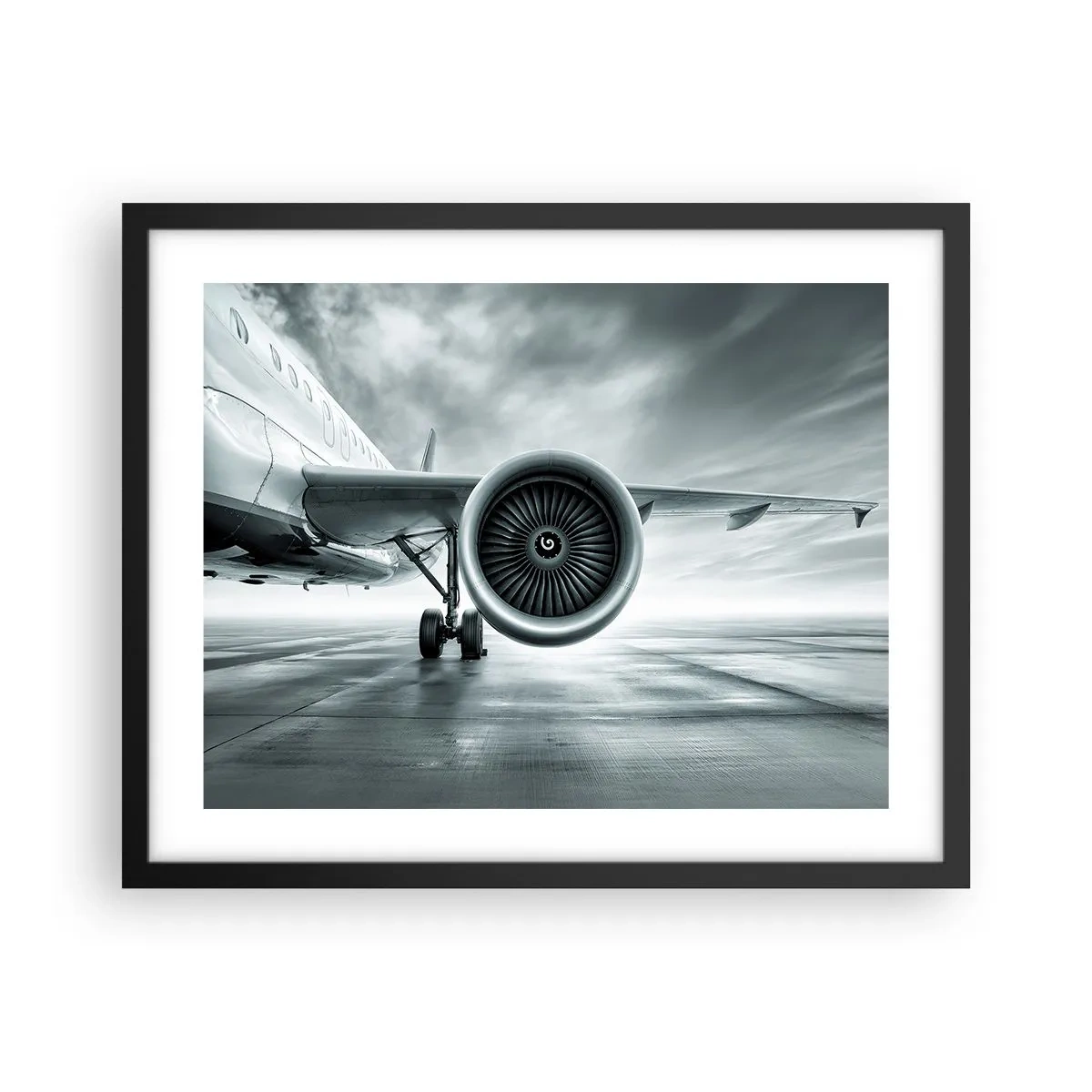 Poster în ramă neagră - Ce putere! - 50x40 cm