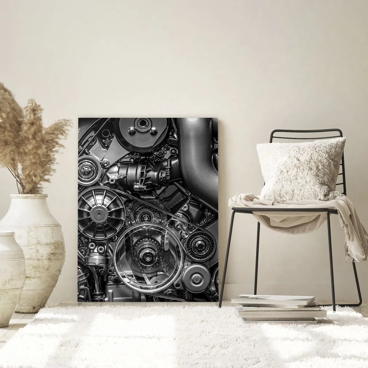 Tablou pe sticlă - Poezia mecanicii - 70x100 cm