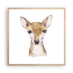 Poster în ramă de stejar deschis - Natura inocenței - 60x60 cm