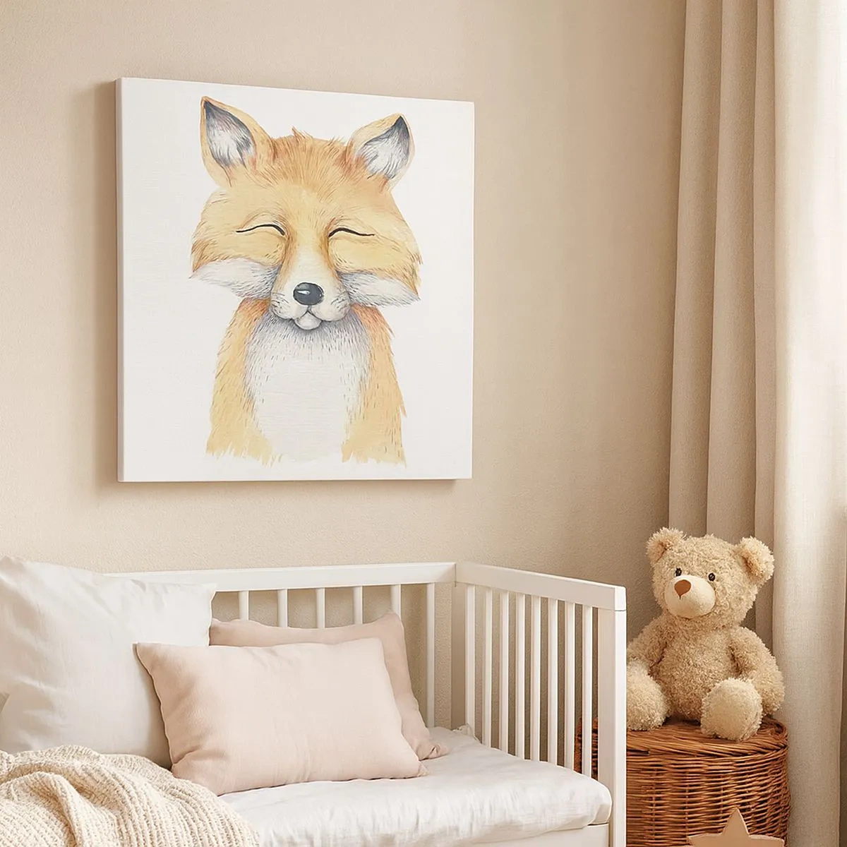 Tablou pe pânză - Mofturi de vulpe - 30x30 cm
