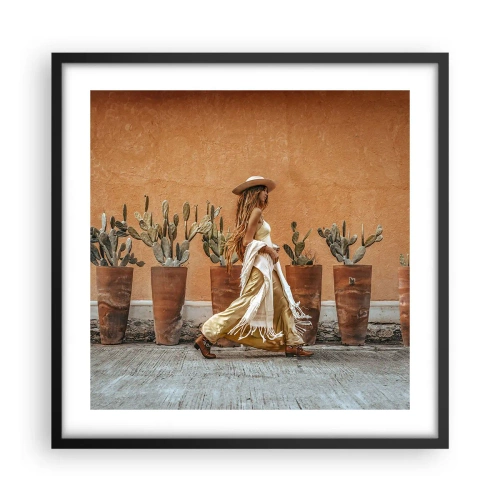 Poster în ramă neagră - În stilul hippie - 50x50 cm