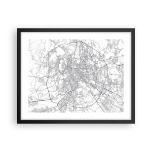 Poster în ramă neagră - Cerc roman - 50x40 cm