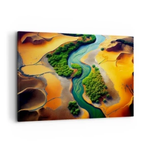 Tablou pe pânză - Râul care dă viață - 100x70 cm