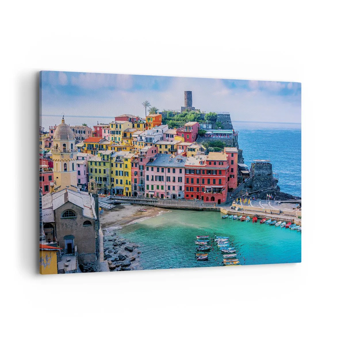 Tablou pe pânză - Orașul mediteraneean magic - 120x80 cm