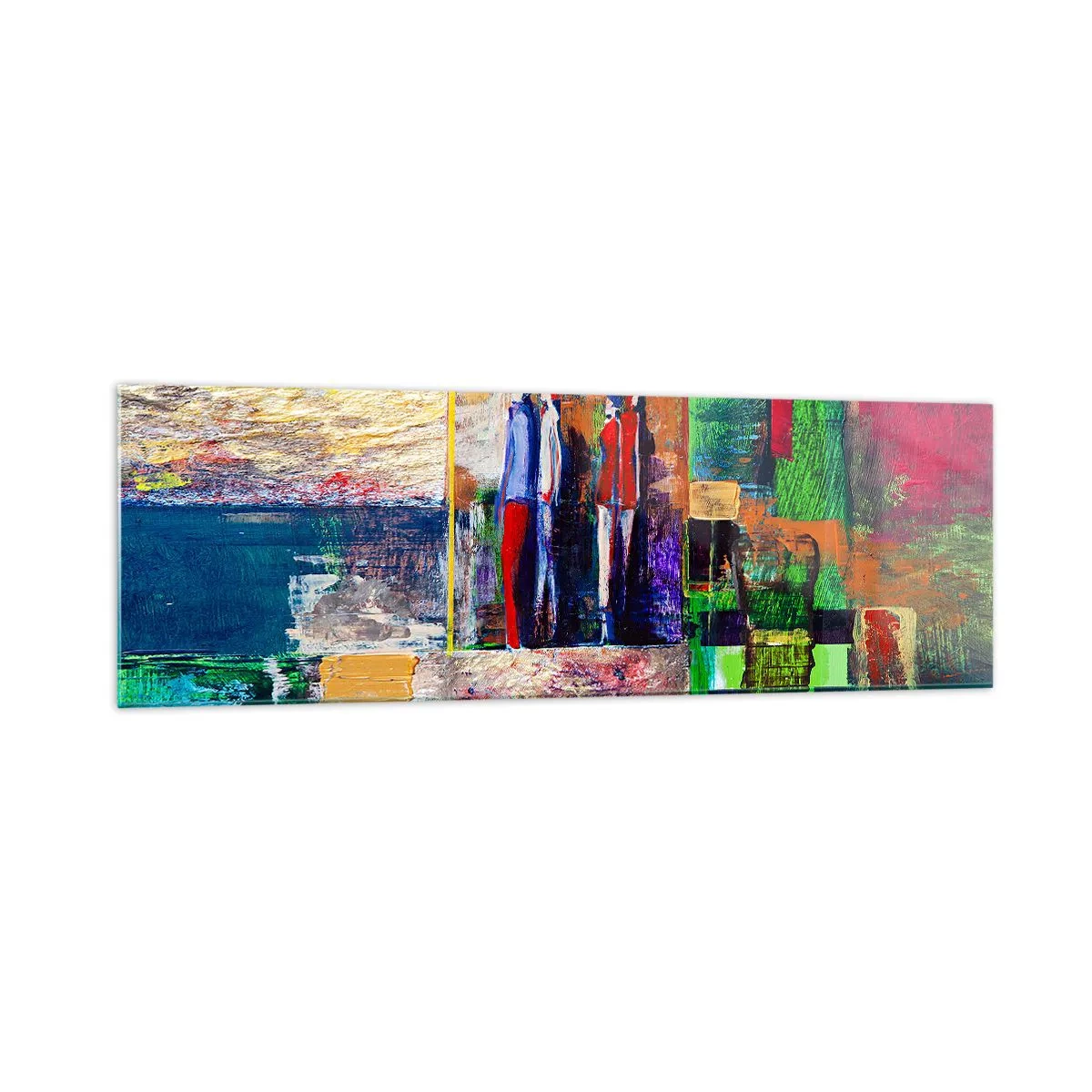 Tablou pe sticlă - Relații și emoții - 160x50 cm