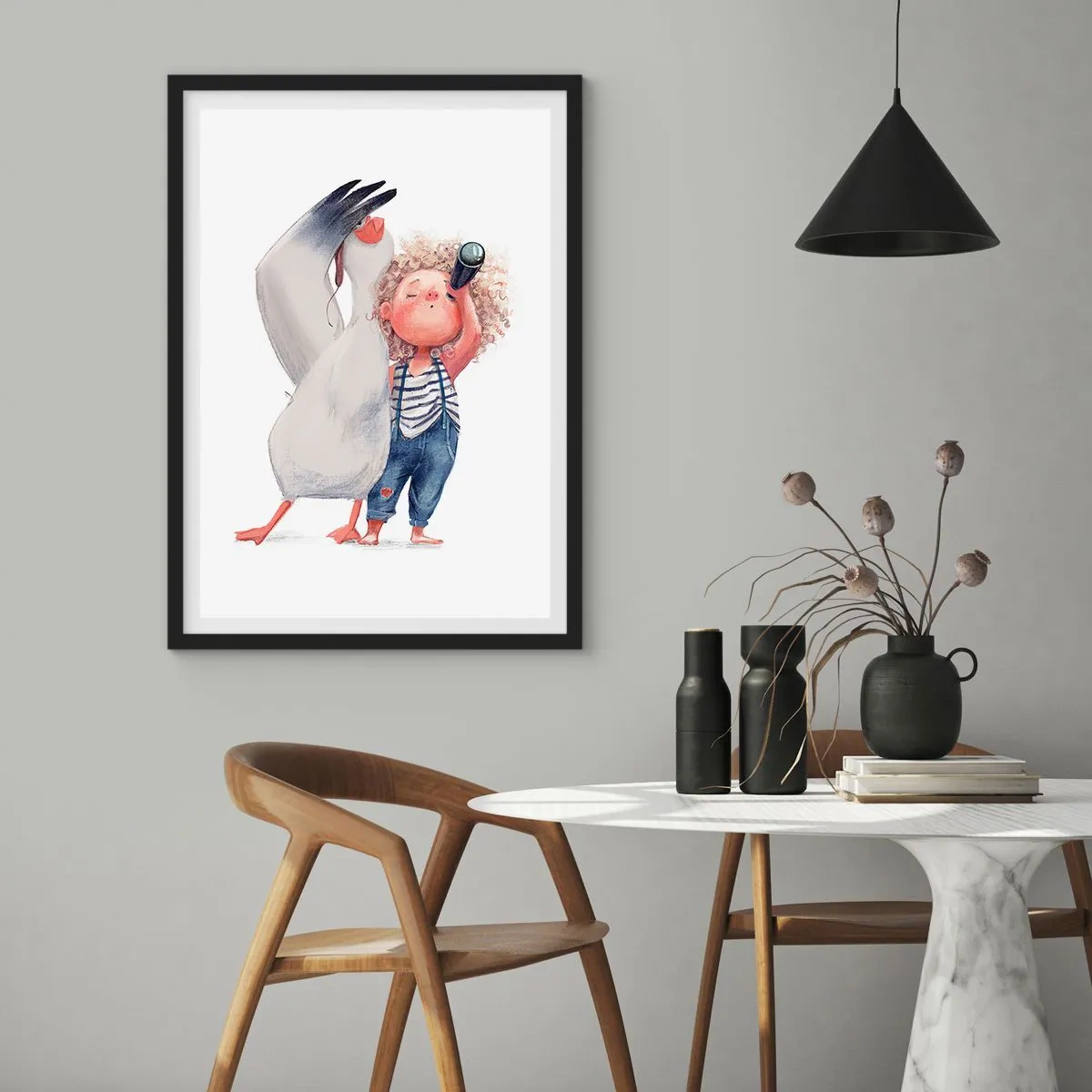Poster în ramă neagră - Un plan pentru o călătorie minunată - 61x91 cm