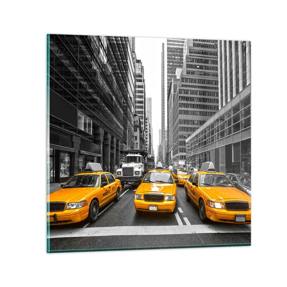 Tablou pe sticlă - Noi suntem cei care colorăm orașul - 70x70 cm