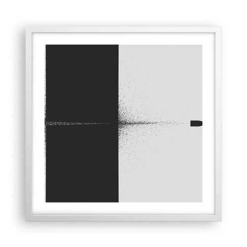 Poster în ramă albă - Direct la țintă - 50x50 cm